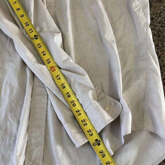 Ralph Lauren Yarmouth Mens Shirt Sz 17 34/35 Button Down Cotton Pinpoint Oxford - Picture 4 of 9